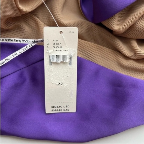 Katie May Robbie Satin Halter Jumpsuit Purple NWT - Picture 9 of 9